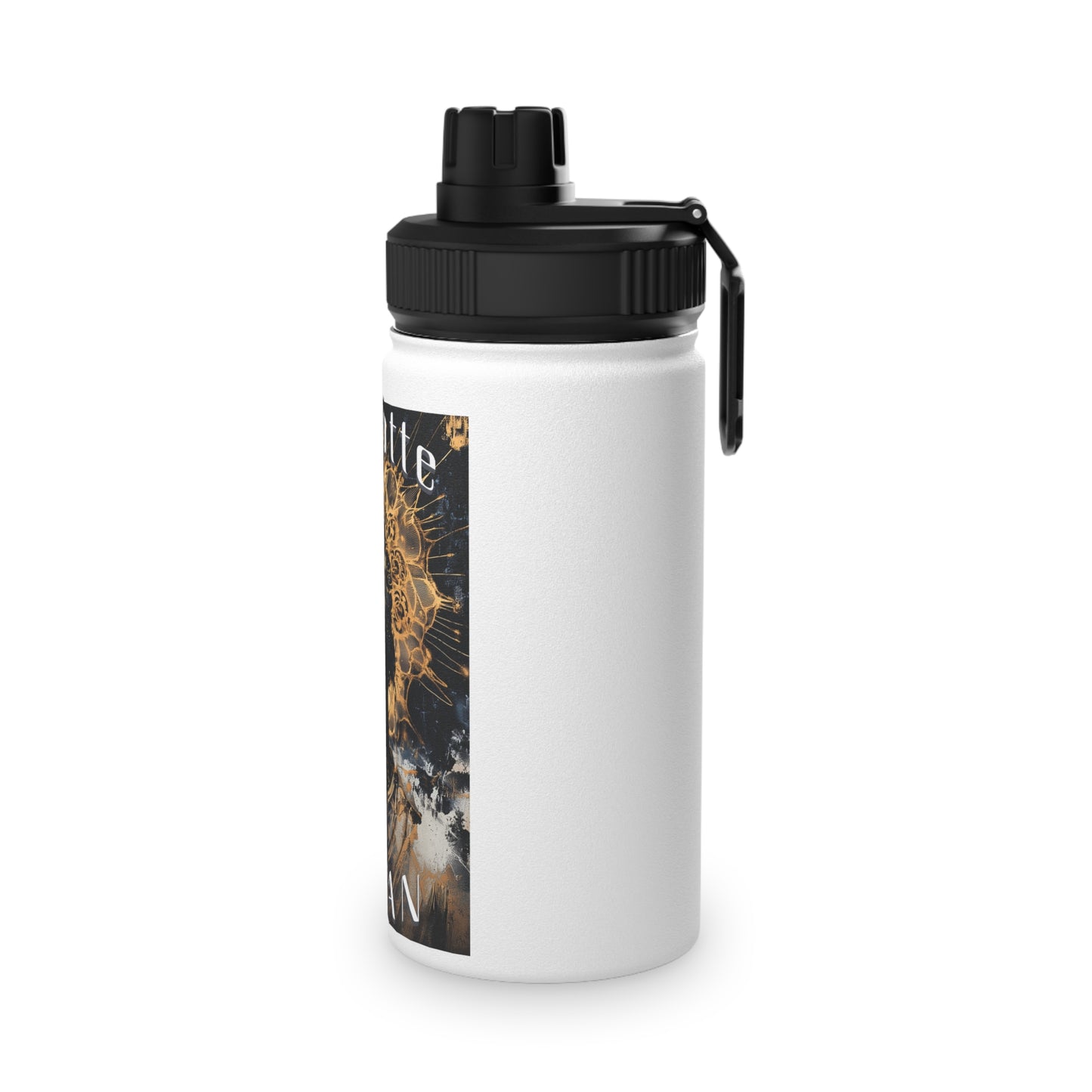 Charlotte Kirtan Stainless Steel Water Bottle, Sports Lid