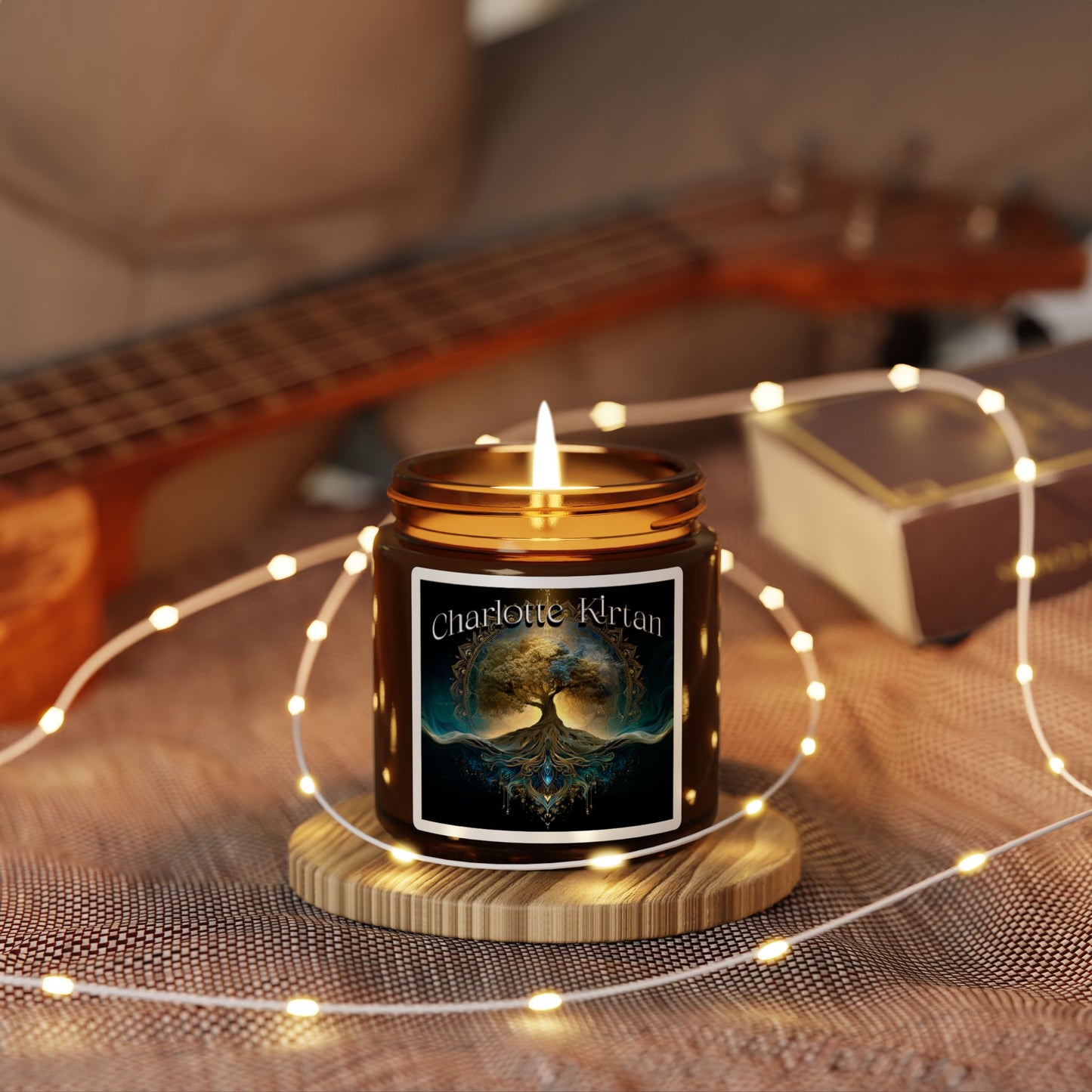Amber Jar Soy Candle — 'Charlotte Kilran' Mystic Tree Scent