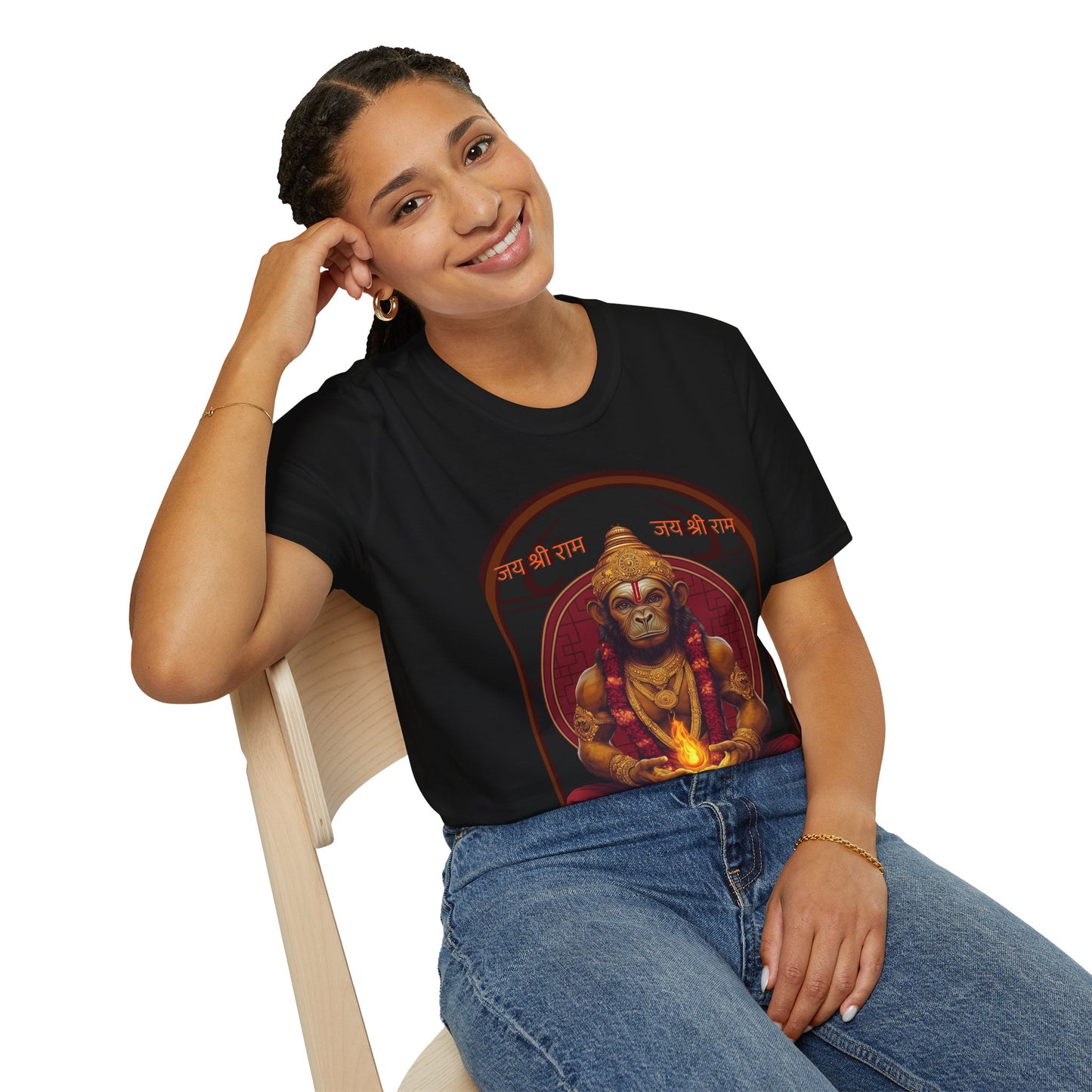 Hanuman - Jai Shri Ram Unisex Softstyle T-Shirt