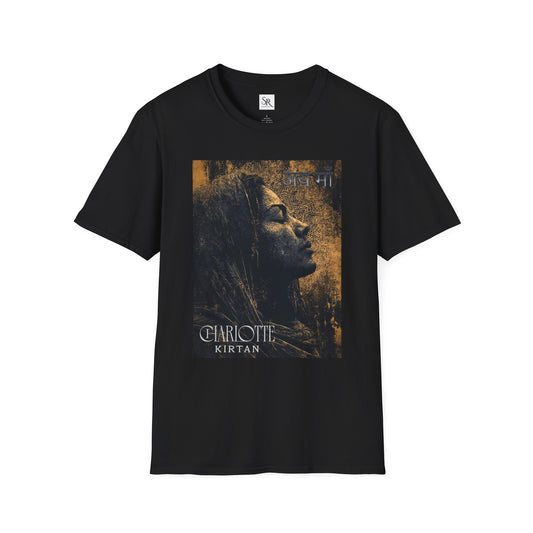 Meditative Kirtan Portrait T-Shirt — 'Charotte Kirtan' Spiritual Music Tee