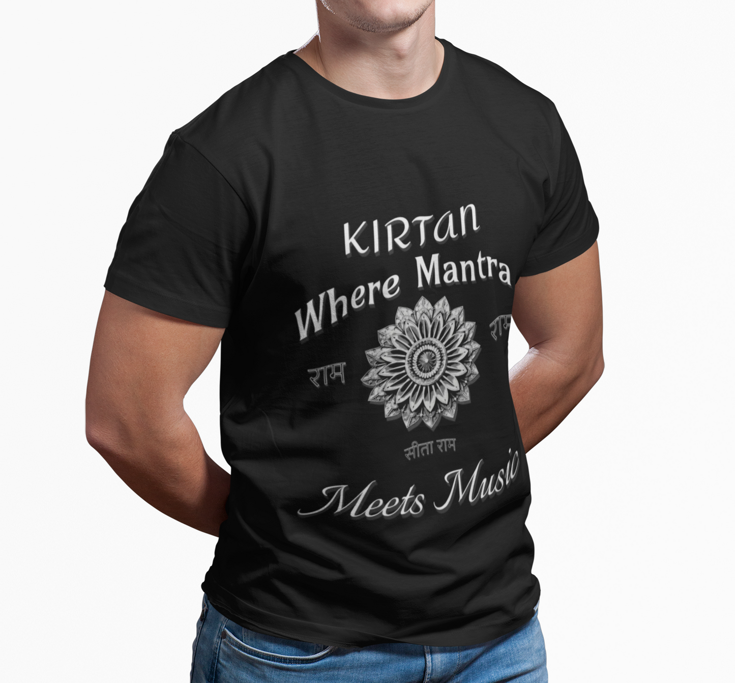 Kirtan Where Mantra Meets Music T-Shirt — Devotional Yoga Chanting Tee