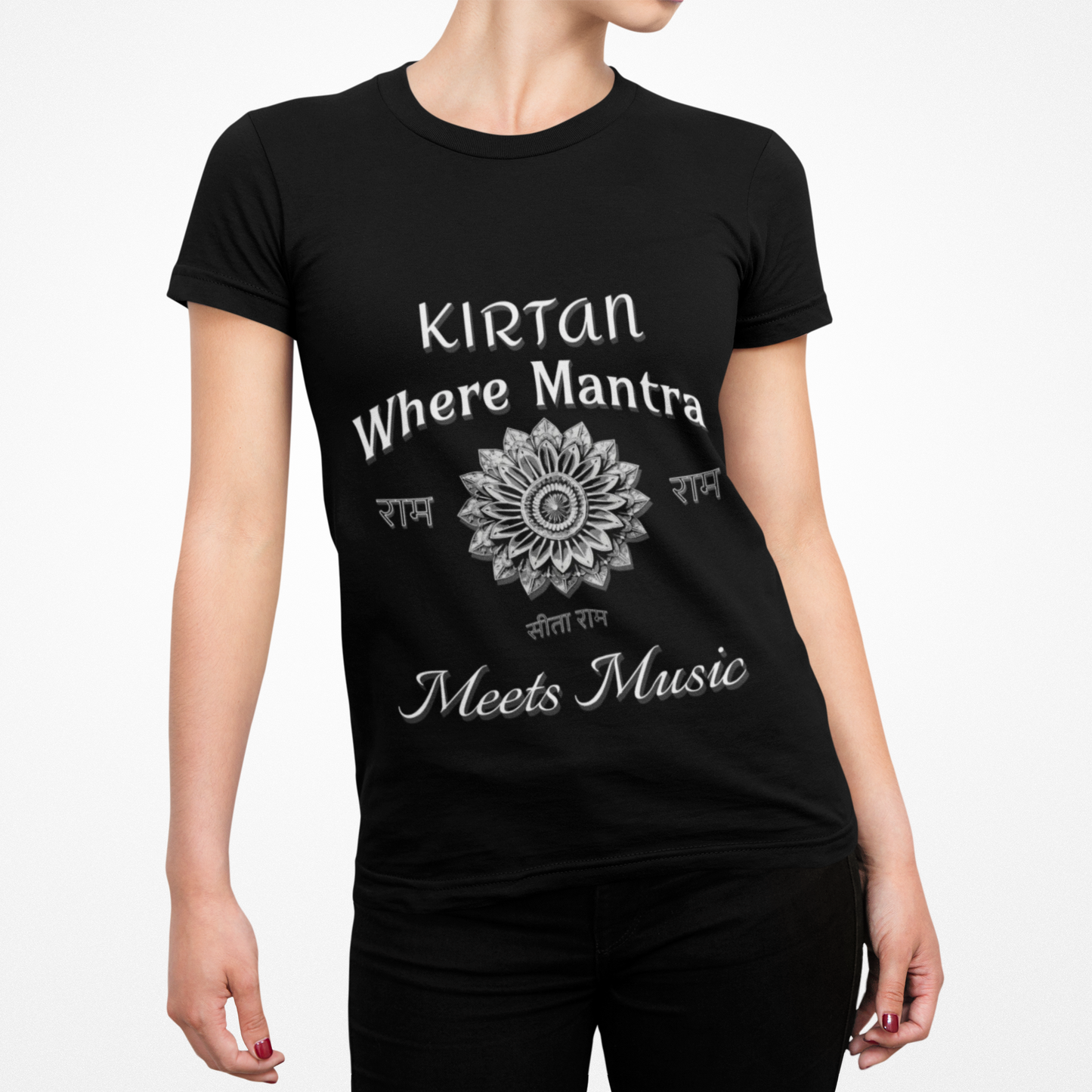 Kirtan Where Mantra Meets Music T-Shirt — Devotional Yoga Chanting Tee