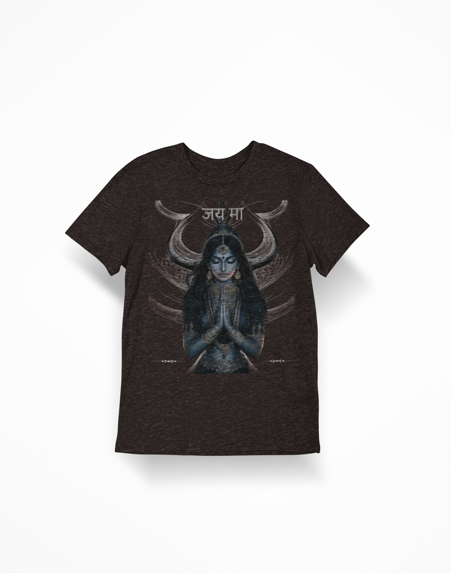 "Jai Ma"  T-Shirt with 'जय म' Spiritual Meditation Graphic