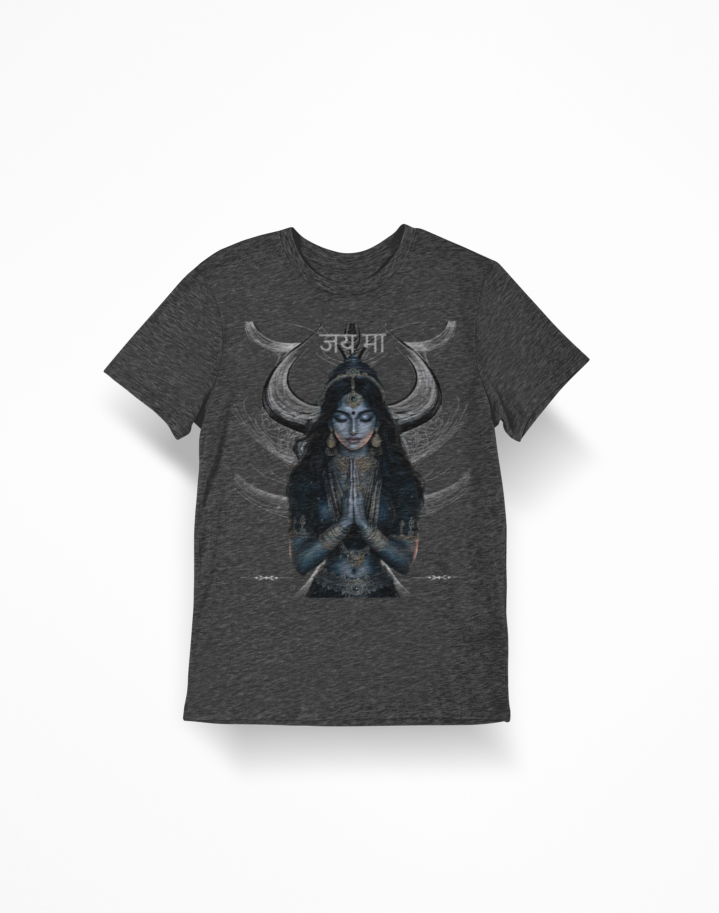 "Jai Ma"  T-Shirt with 'जय म' Spiritual Meditation Graphic