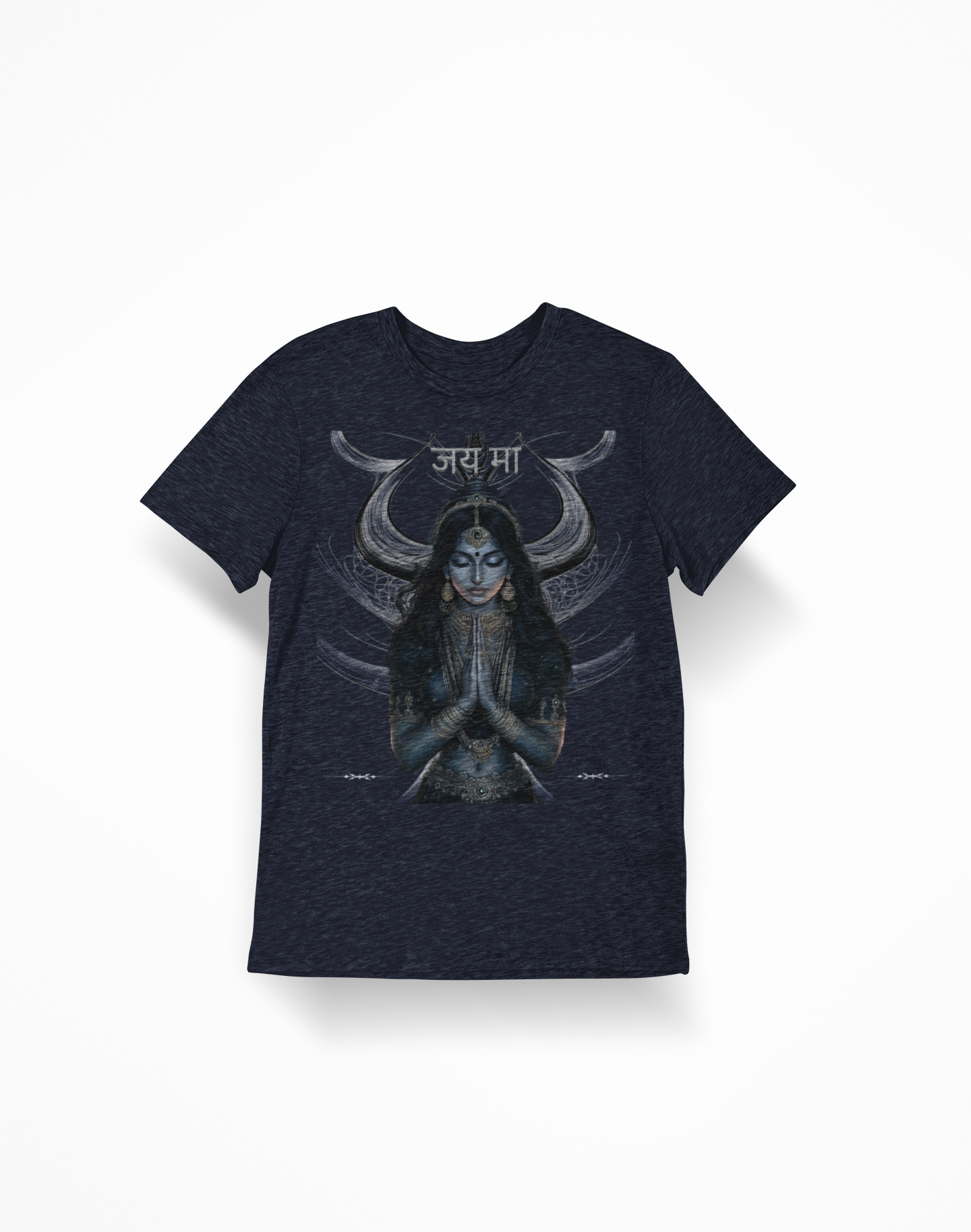 "Jai Ma"  T-Shirt with 'जय म' Spiritual Meditation Graphic