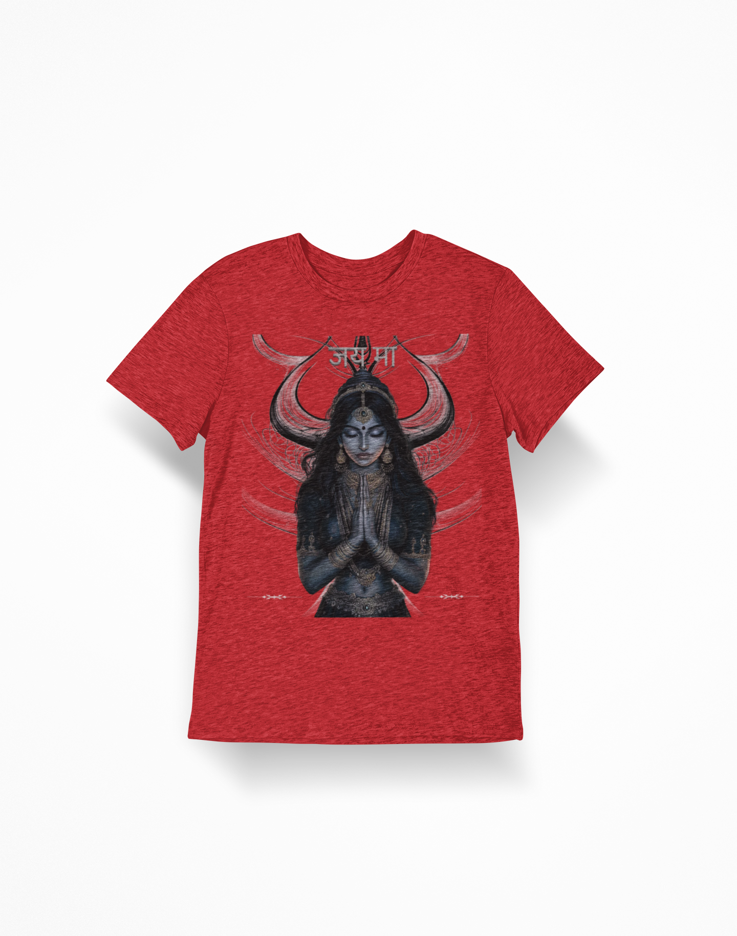 "Jai Ma"  T-Shirt with 'जय म' Spiritual Meditation Graphic