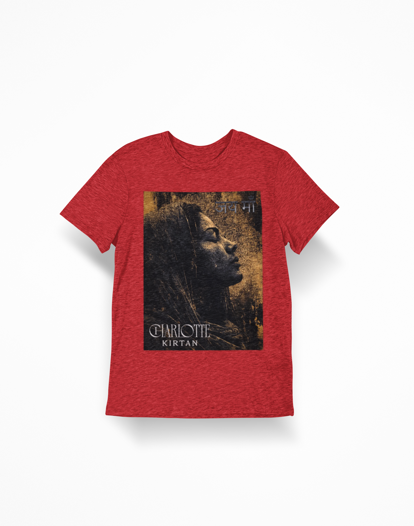 Meditative Kirtan Portrait T-Shirt — 'Charotte Kirtan' Spiritual Music Tee
