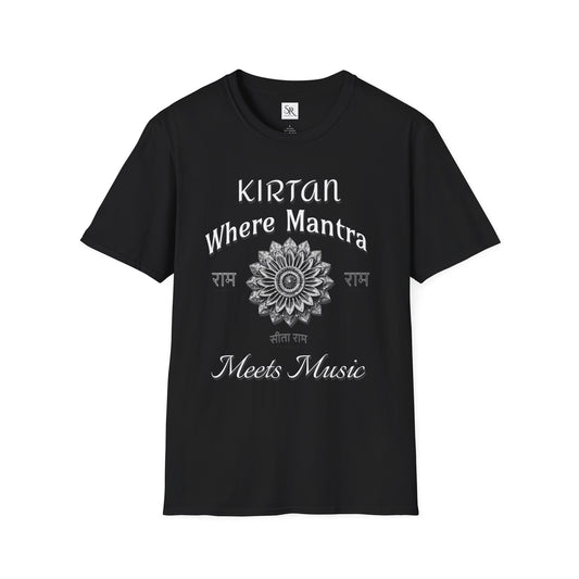 Kirtan Where Mantra Meets Music T-Shirt — Devotional Yoga Chanting Tee