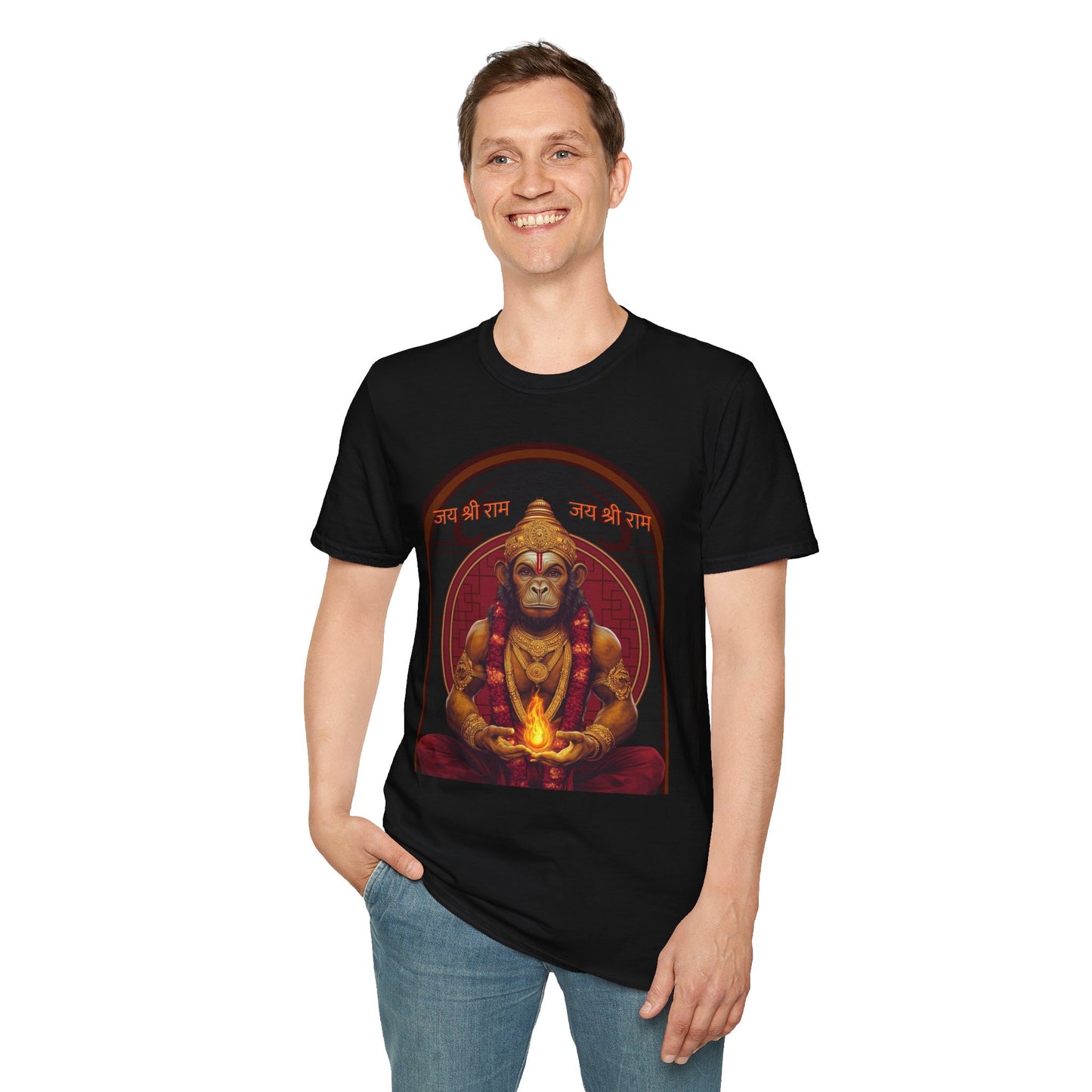 Hanuman - Jai Shri Ram Unisex Softstyle T-Shirt